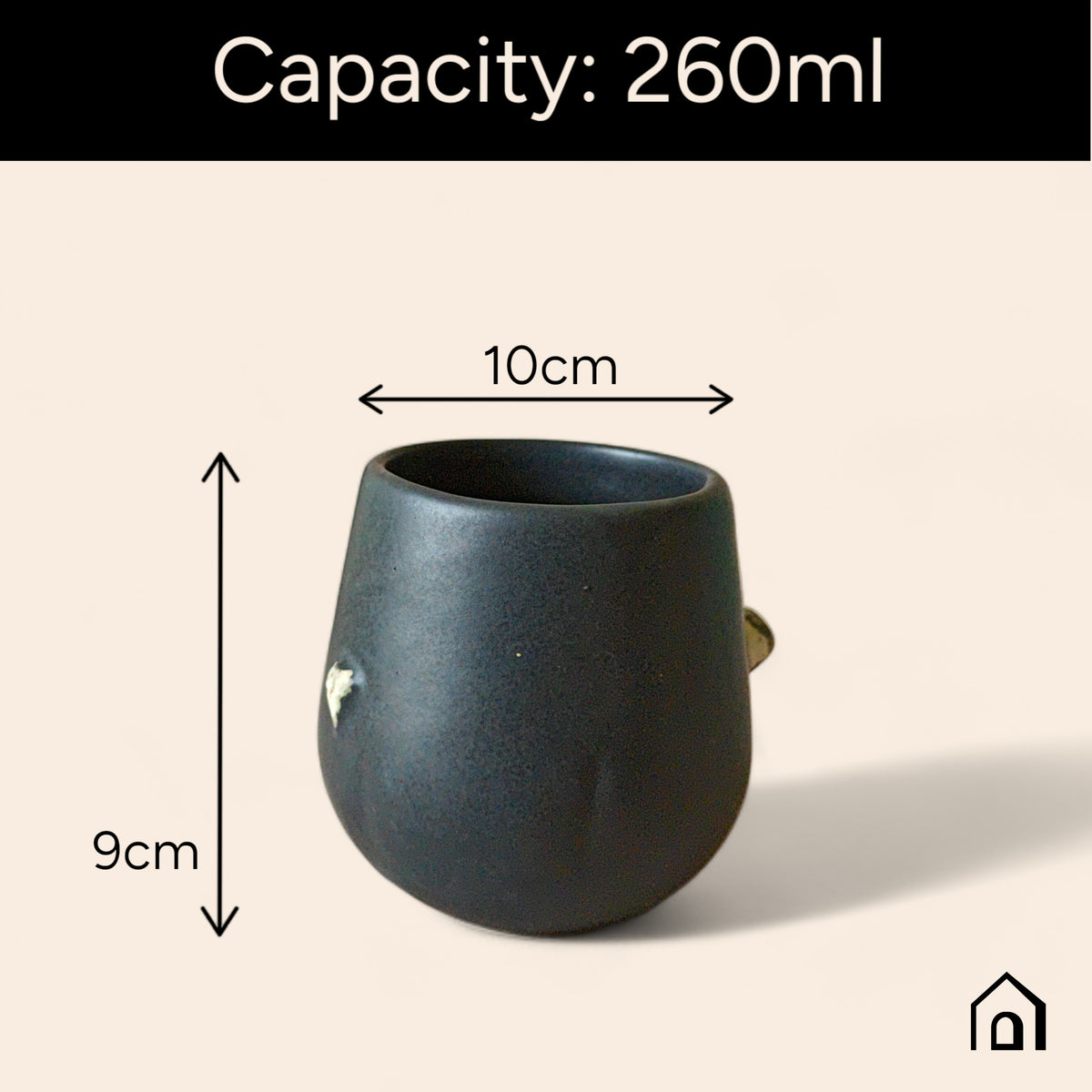 Claymistry Ceramic Kulhad Combo | Set of 2 | Blackbird | Coffee Mugs | Ceramic Combos | Tea Kettles | 10*10*9 cms | Matte